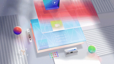 TechoBits studio workspace showcasing modern technology and design environment